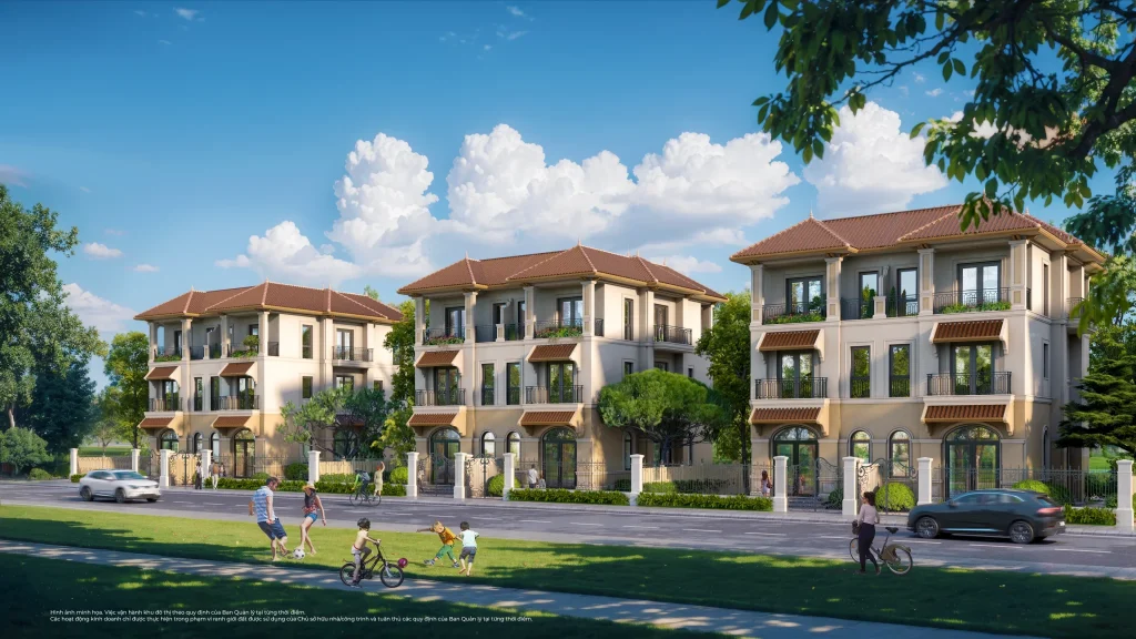 Mặt bằng biệt thự song lập Vinhomes Sài Gòn Park – thiết kế hiện đại sang trọng
