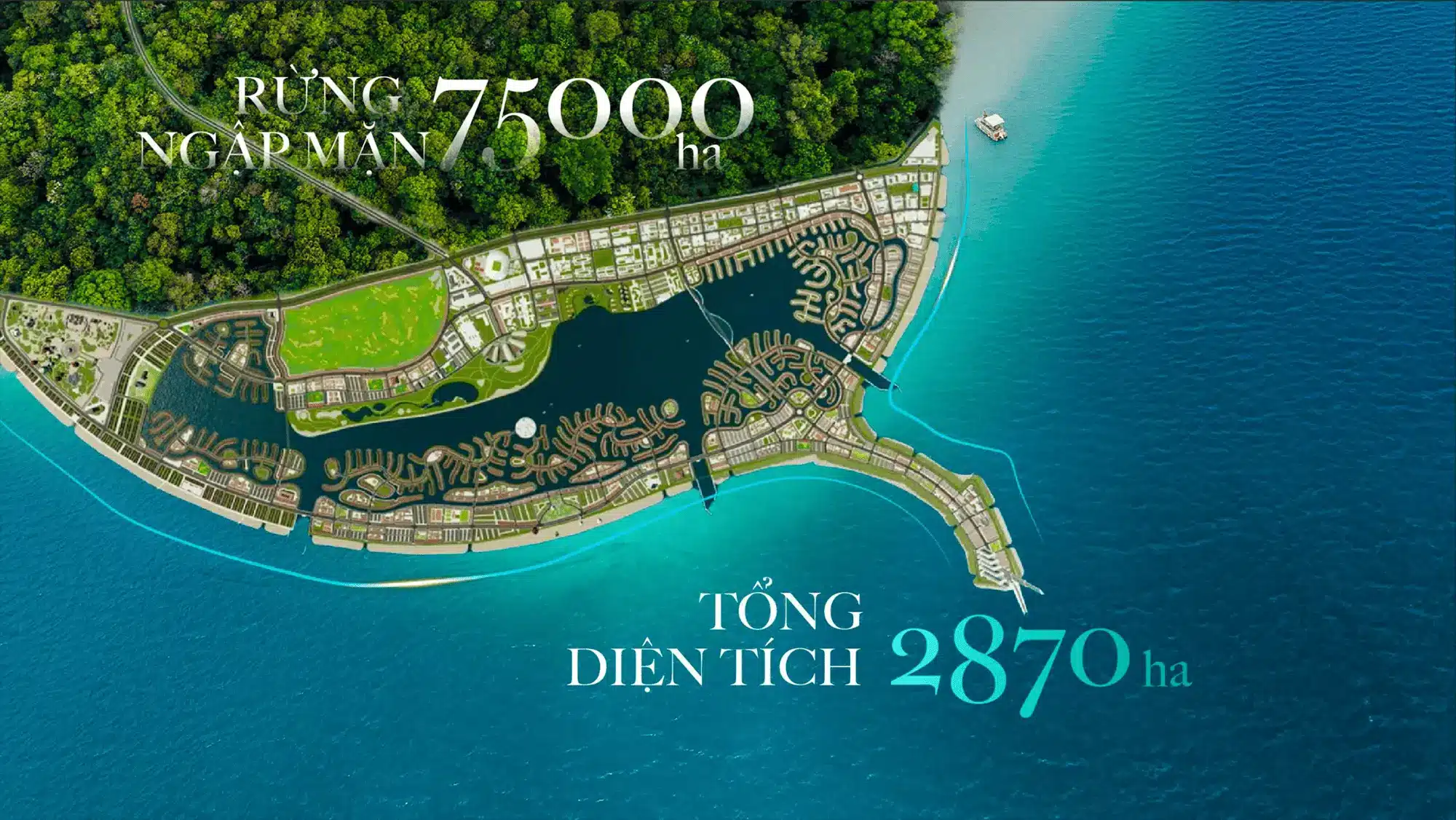 Quy mô khổng lồ 2870ha Vinhomes Green Paradise – rừng ngập mặn 75000ha Cần Giờ