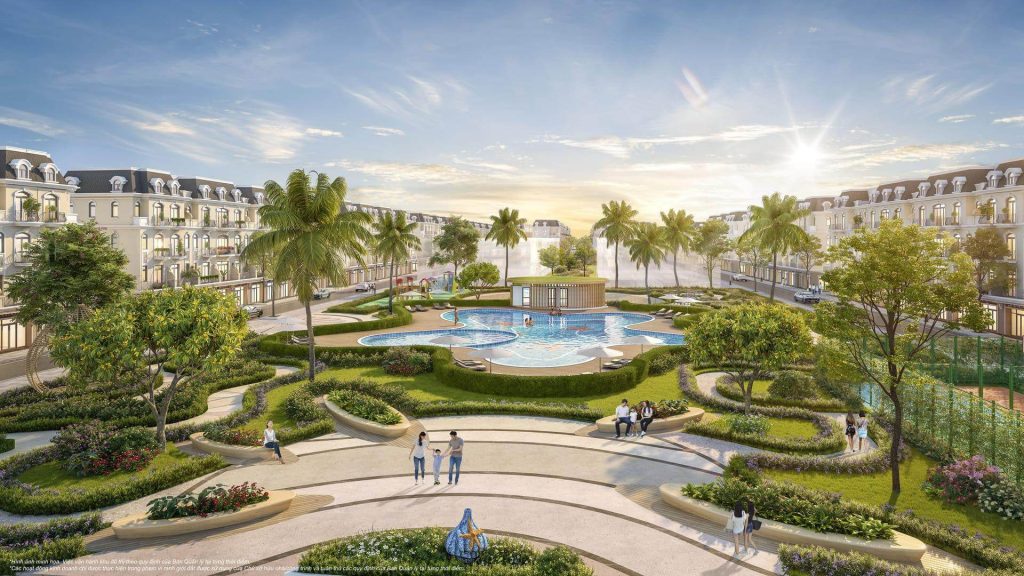 Hồ bơi nội khu Vinhomes Green City Hậu Nghĩa Long An – tiện ích resort đẳng cấp