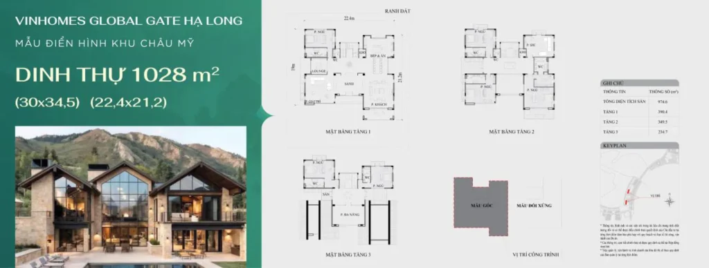 Dinh thự Vinhomes Global Gate Hạ Long – thiết kế xa hoa ven vịnh Hạ Long