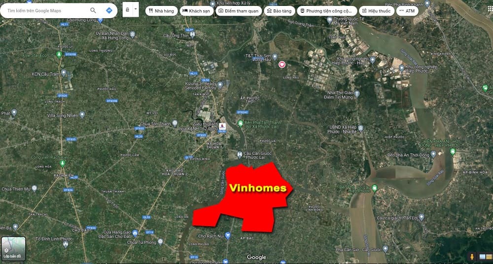 Vị trí Vinhomes Global Wonder tại xã Phước Vĩnh Tây, tỉnh Tây Ninh, cửa ngõ phía Nam TP.HCM